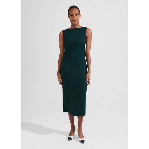 Hobbs London Iliana Dress in Emerald Green, US size 8, NWT! Office, Boardroom - Picture 1 of 16